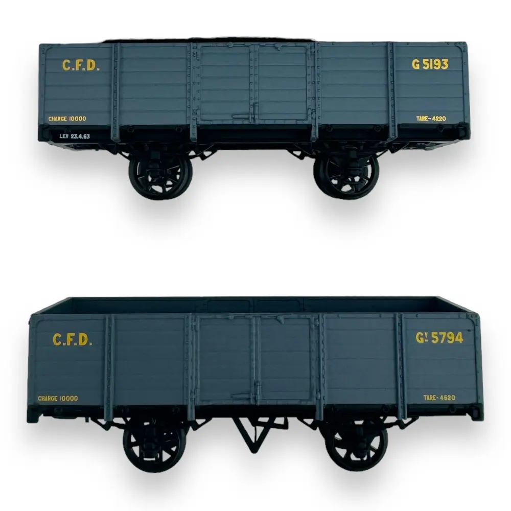 Set de 2 wagons tombereaux - Ree Modèles VM-032 - HO 1/87 - CFD - Ep III - 2R