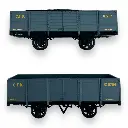Set de 2 wagons tombereaux - Ree Modèles VM-032 - HO 1/87 - CFD - Ep III - 2R