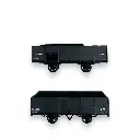 Set 2 wagons tombereaux Non Freinés - Ree Modèles VM-033 - HOe 1/87