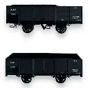 Set 2 wagons tombereaux - Ree Modèles VM-034 - HOm 1/87 - SNCF/CFD - Ep III - 2R
