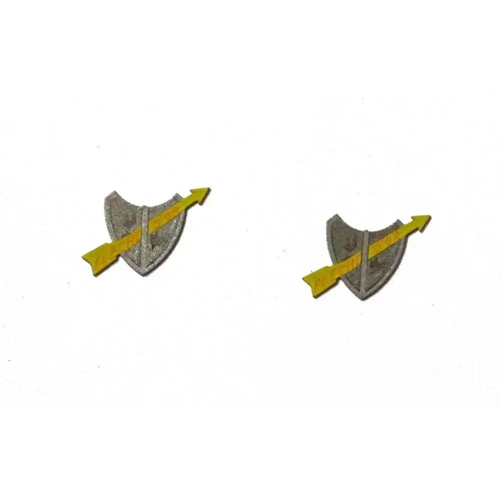 Set de 2 plaques flèches d'or - Ree modeles XB550 - HO 1/87