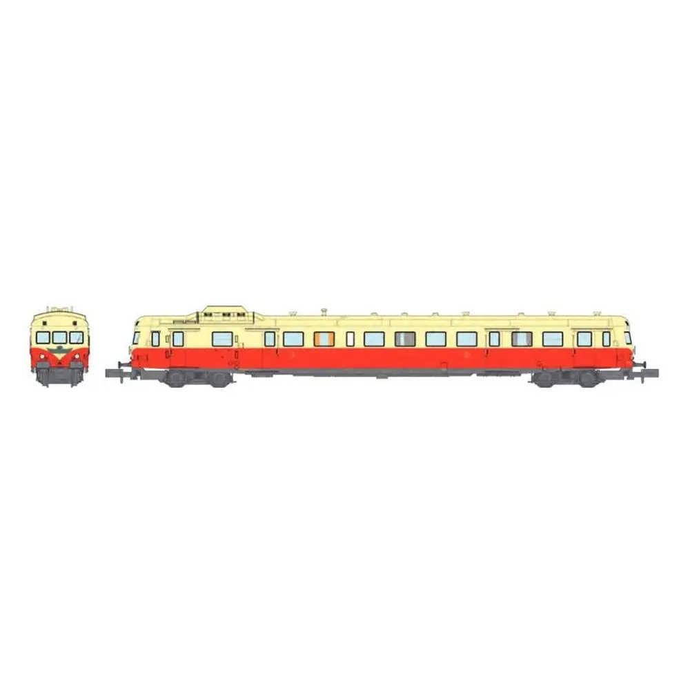 Autorail Diesel X-2806 "Le Cévenol" - REE MODÈLES NW-246S - N 1/160 - SNCF - EP III - DCC SON - 1re / 2e Classe