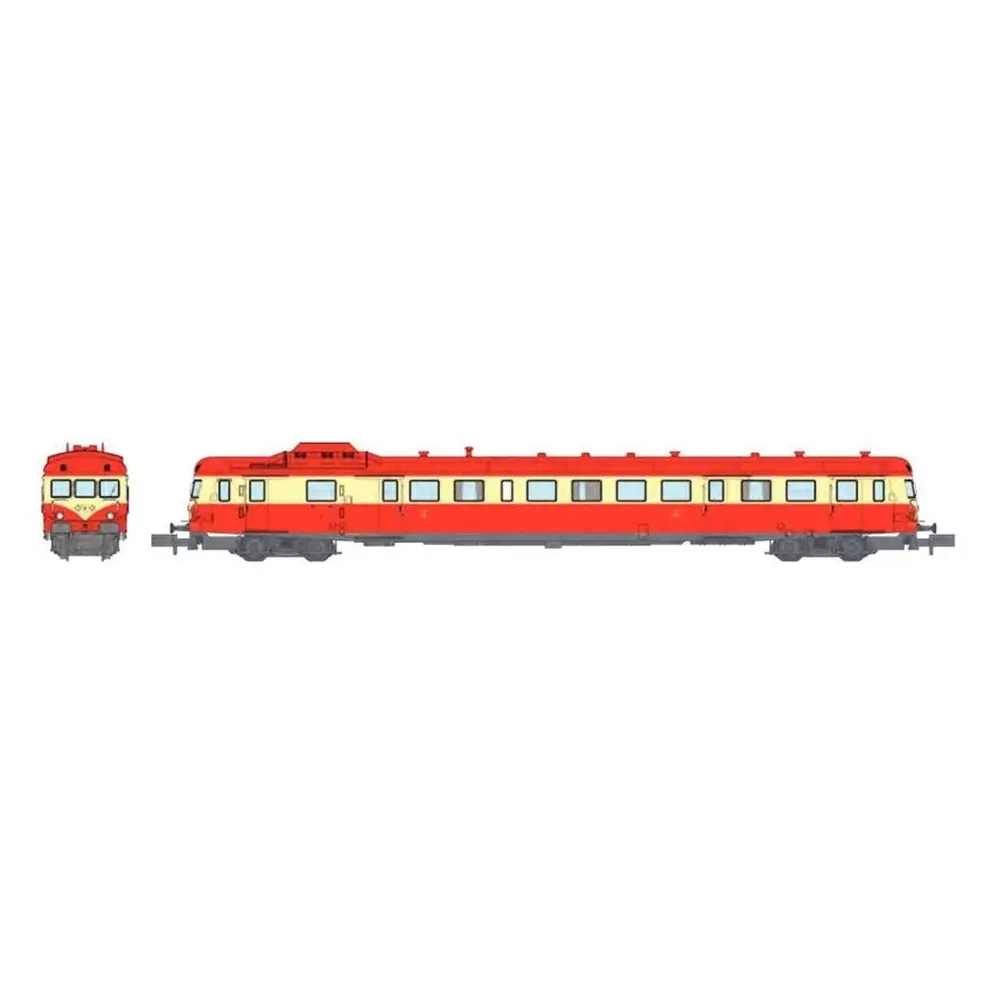 Autorail Diesel X-2812 - REE MODÈLES NW-249S - N 1/160 - SNCF - EP IV - Digital sound - 2e Classe