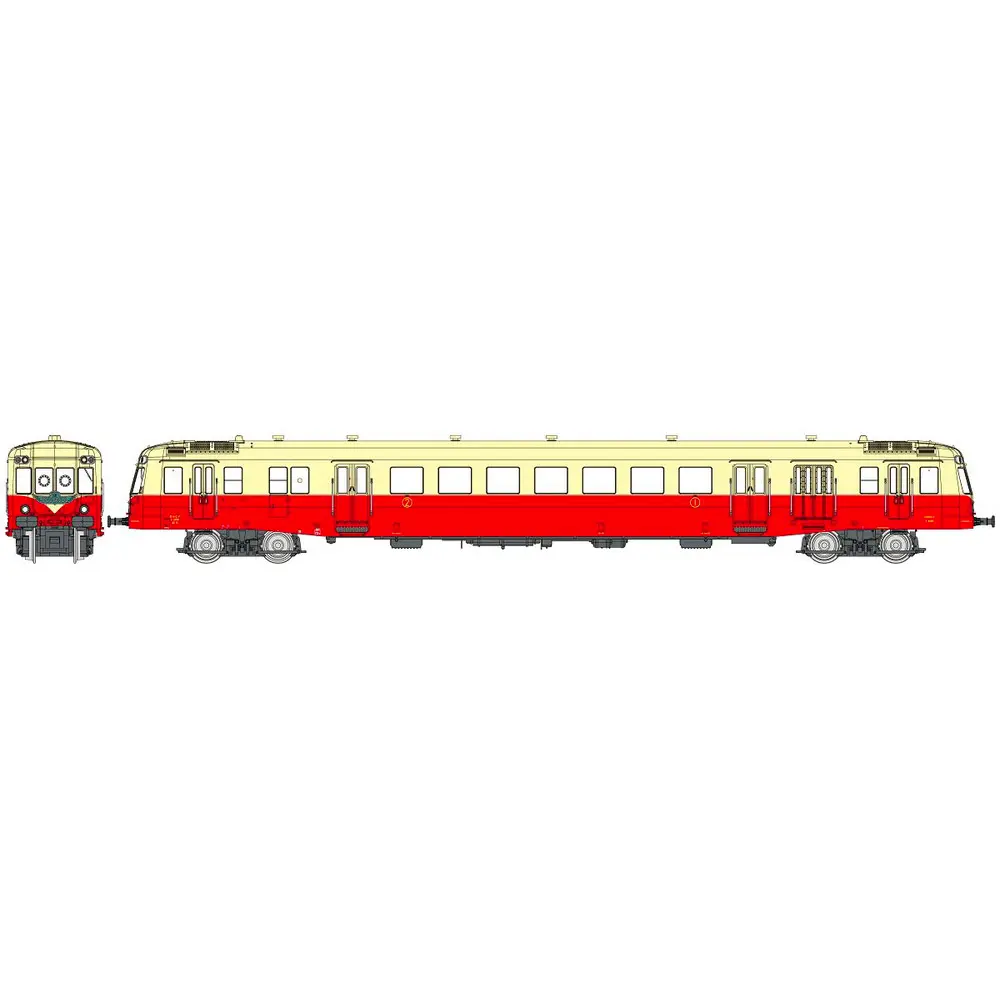 Autorail X 2450 - REE MODÈLES NW-252S - N 1/160 - SNCF - EP III - Digital sound