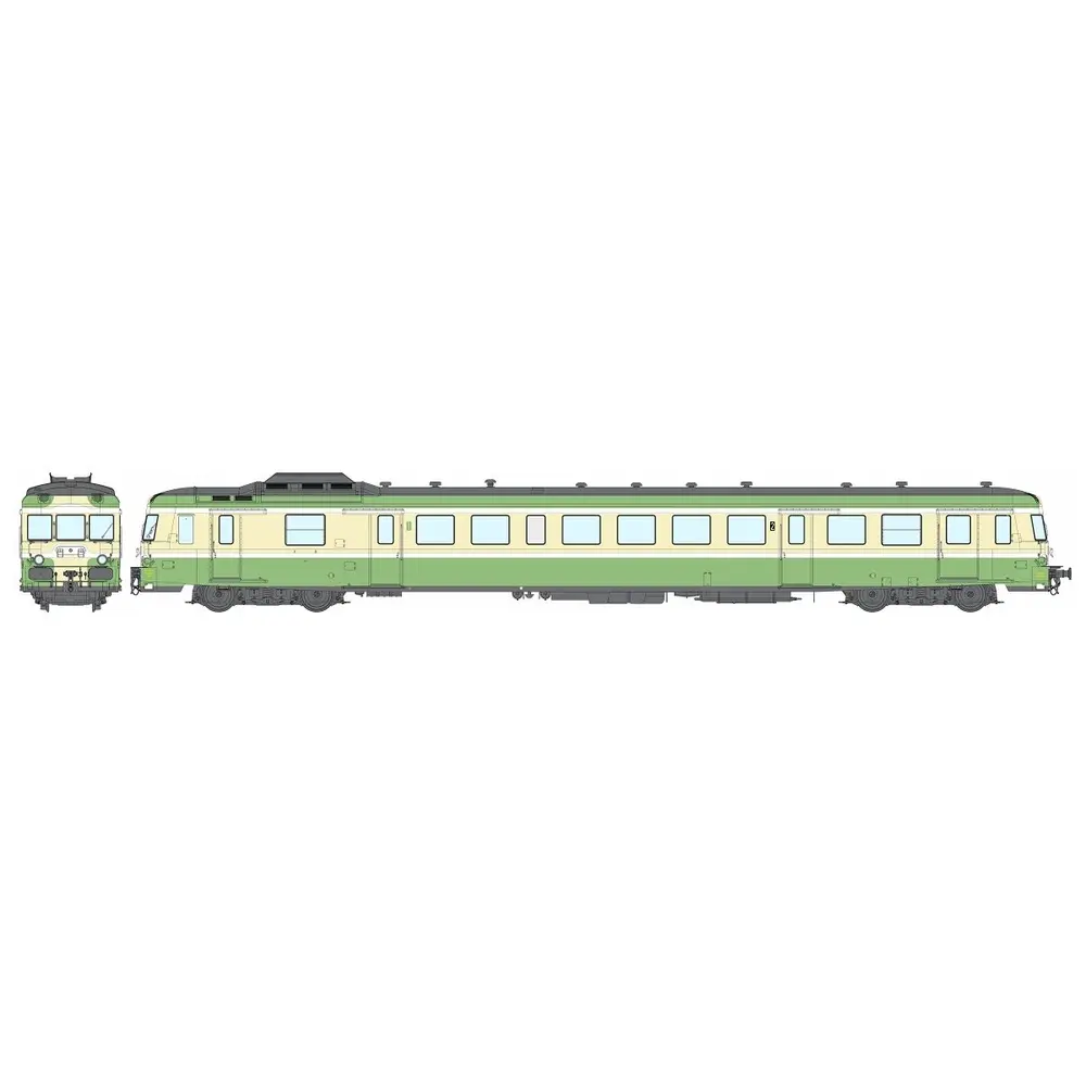 Autorail Diesel X 2898 - REE MODÈLES MB-230 - HO 1/87 - SNCF - EP IV - Analogique - DC