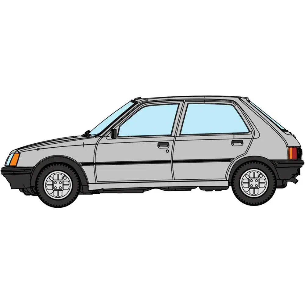 Voiture Peugeot 205 GE - REE Modèles CB148 - HO 1/87 - gris métal