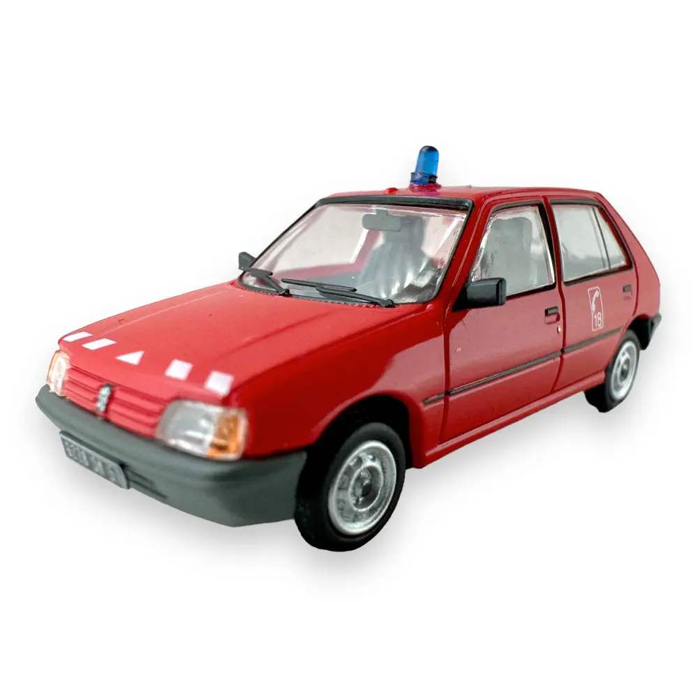 Voiture Peugeot 205 GE Pompier 18 - Ree Modèles CB-154 - HO 1/87