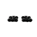 Set de deux bogies TP à roues pleines - Noir - REE Modèles XB109J01