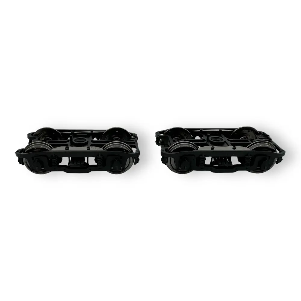 Set de deux bogies PLM type D balancier coudé - Noir - REE Modèles XB112D01