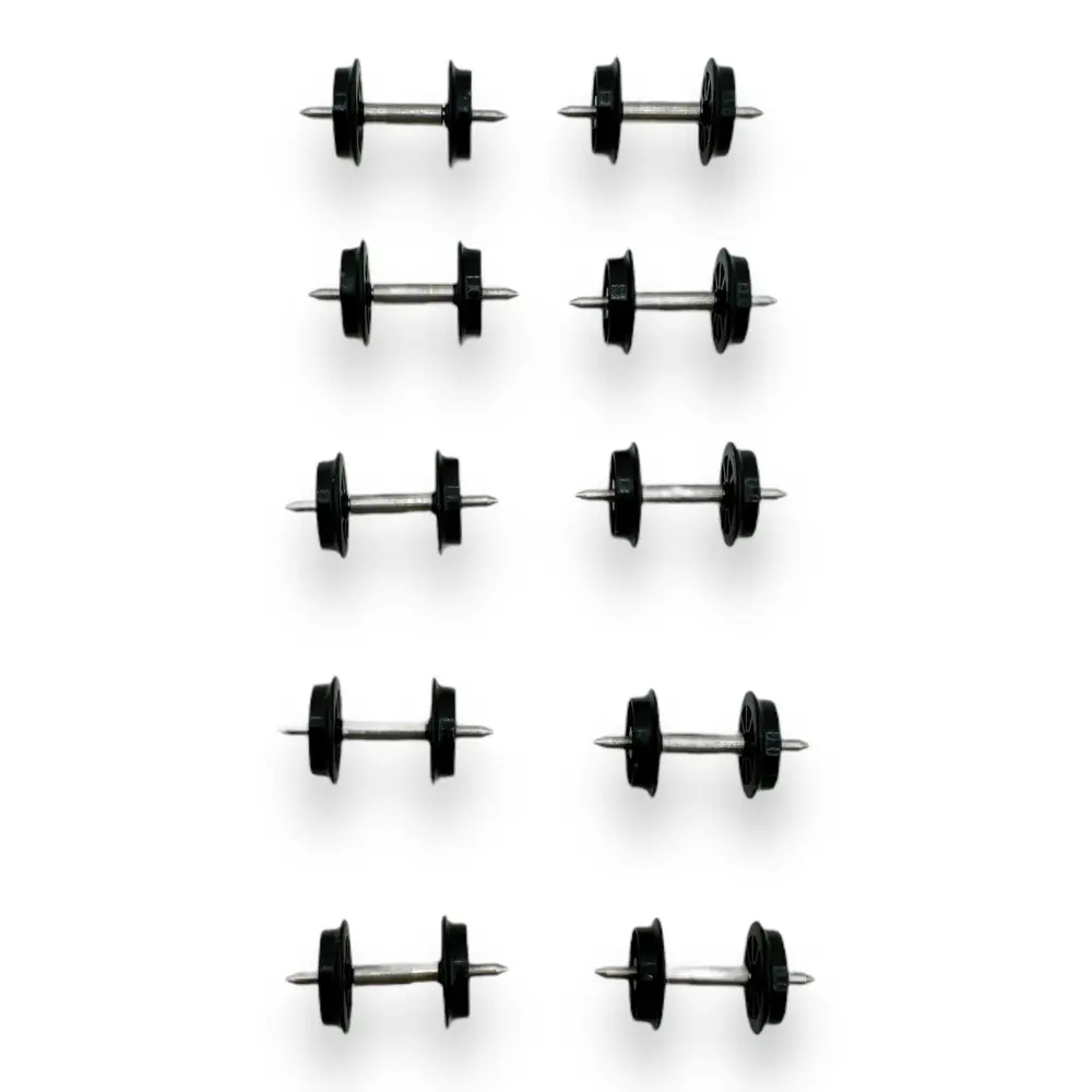 Set de 10 essieux pour wagons avec roues à rayons - REE Modèles VMESSIEUHOE - Echelle HOe