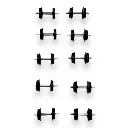 Set de 10 essieux pour wagons avec roues à rayons - REE Modèles VMESSIEUHOE - Echelle HOe