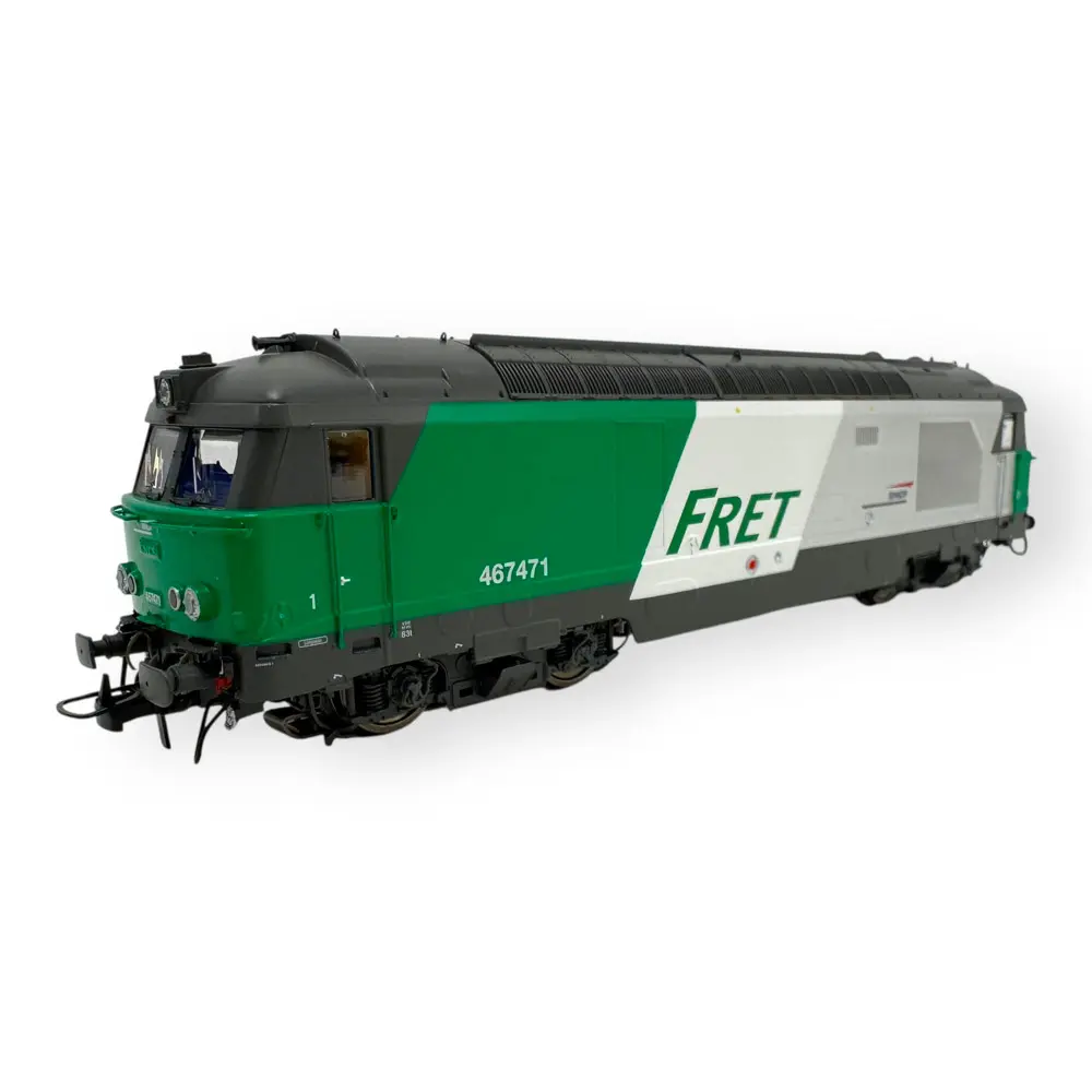 Locomotive diesel BB 67471 Fret - Ree Modèles MB241SAC - HO 1/87 - SNCF - Ep V - Digital sound fumigène - 3R