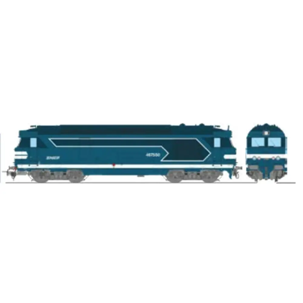 Locomotive diesel BB 67550 - Ree Modèles MB248 - HO 1/87 - SNCF - Ep V - Analogique - 2R
