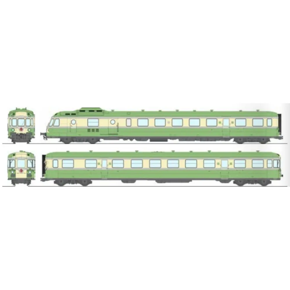 Autorail diesel RGP 1 X-2737 - Ree Modèles MB260 - HO 1/87 - SNCF/TEE - Ep III/IV - Analogique - 2R