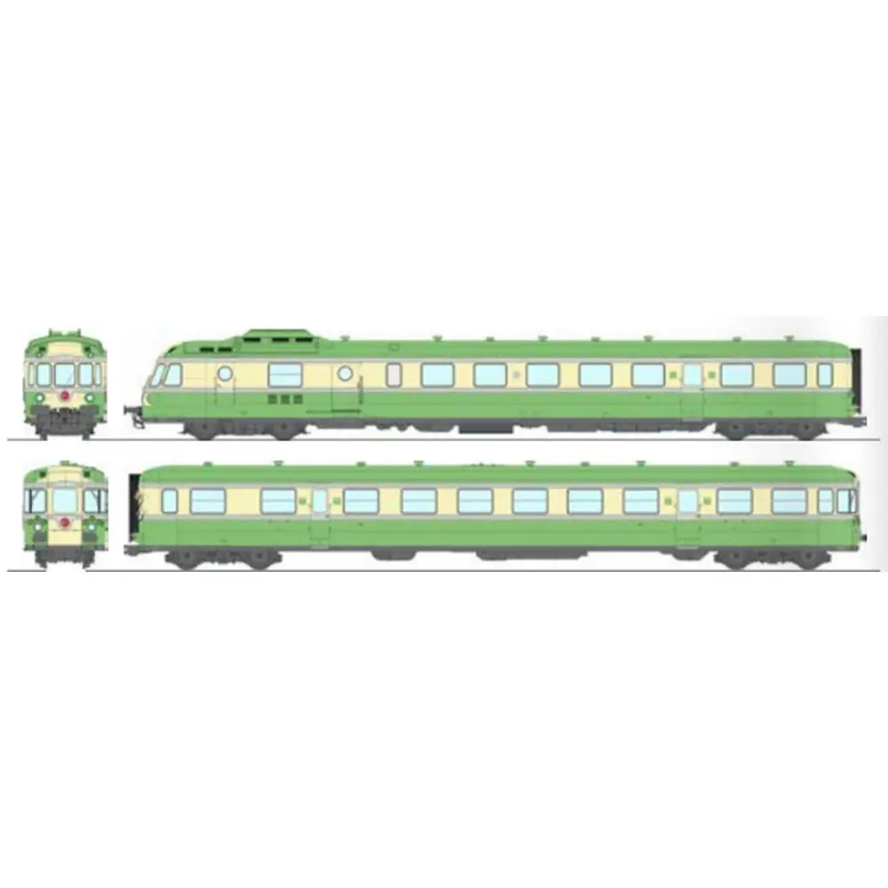 Autorail diesel RGP 1 X-2737 - Ree Modèles MB260S - HO 1/87 - SNCF/TEE - Ep III/IV - Digital sound - 2R
