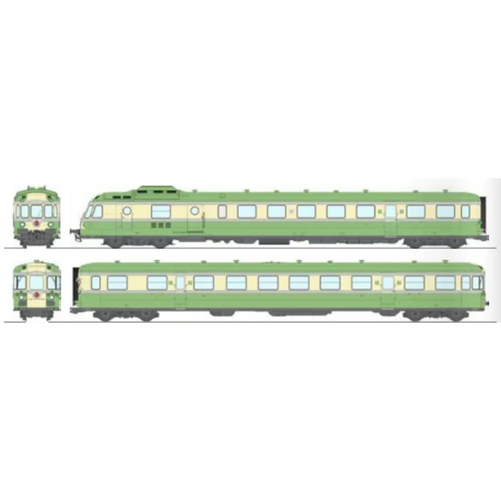 Autorail diesel RGP 1 X-2737 - Ree Modèles MB260SAC - HO 1/87 - SNCF/TEE - Ep III/IV - Digital sound - 3R
