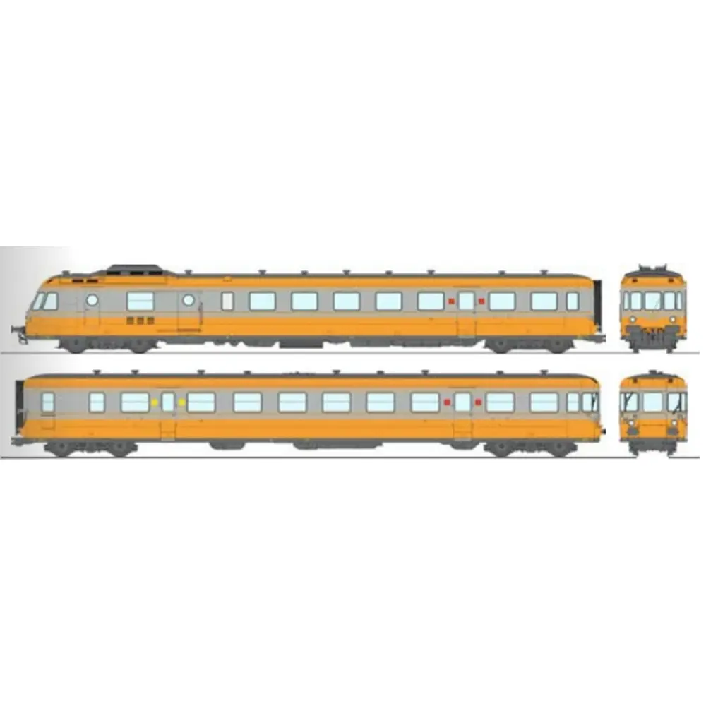Autorail diesel RGP 1 X-2726 - Ree Modèles MB261SAC - HO 1/87 - SNCF/TEE - Ep IV - Digital sound - 3R