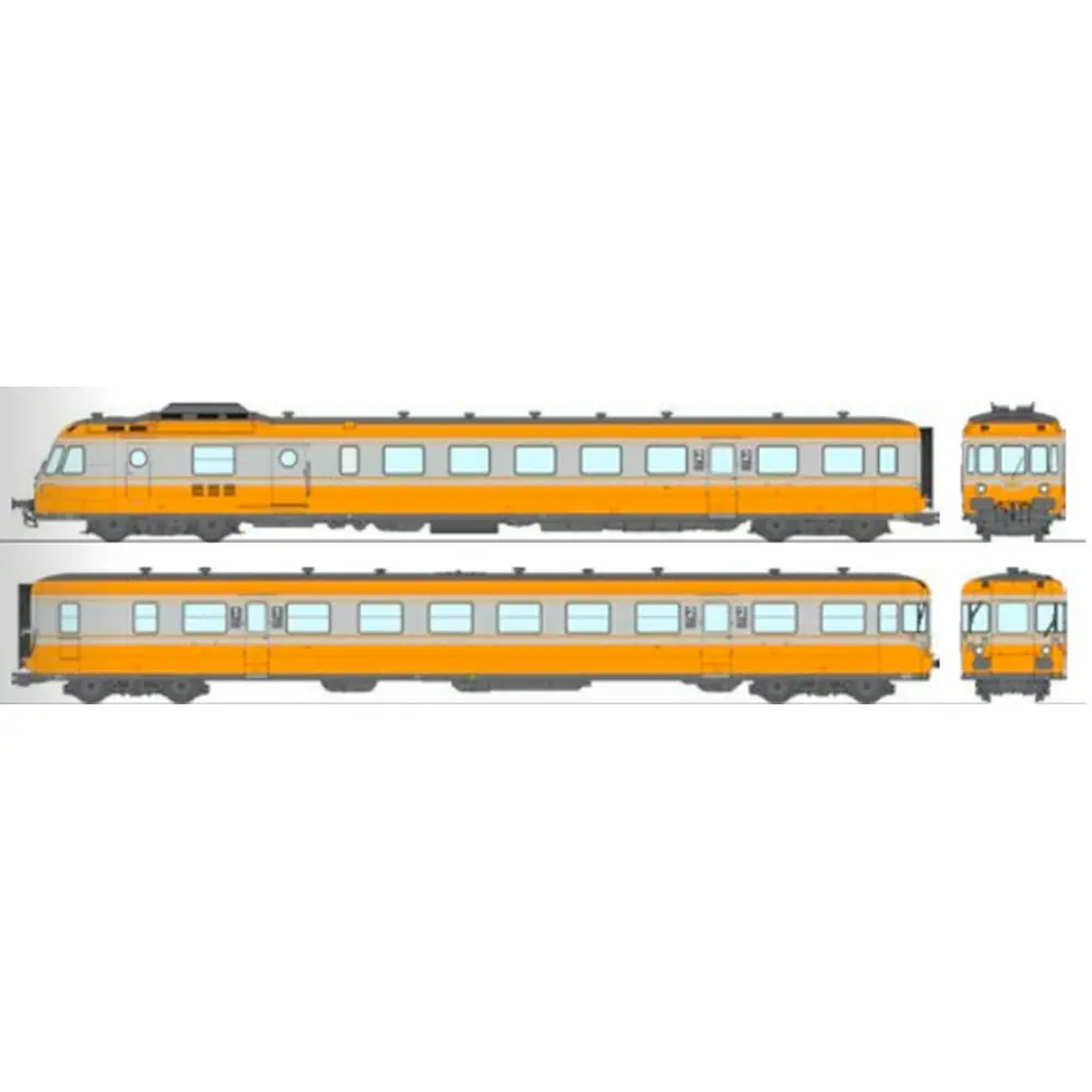 Autorail diesel RGP 1 X-2732 - Ree Modèles MB262S - HO 1/87 - SNCF/TEE - Ep IV - Digital sound - 2R