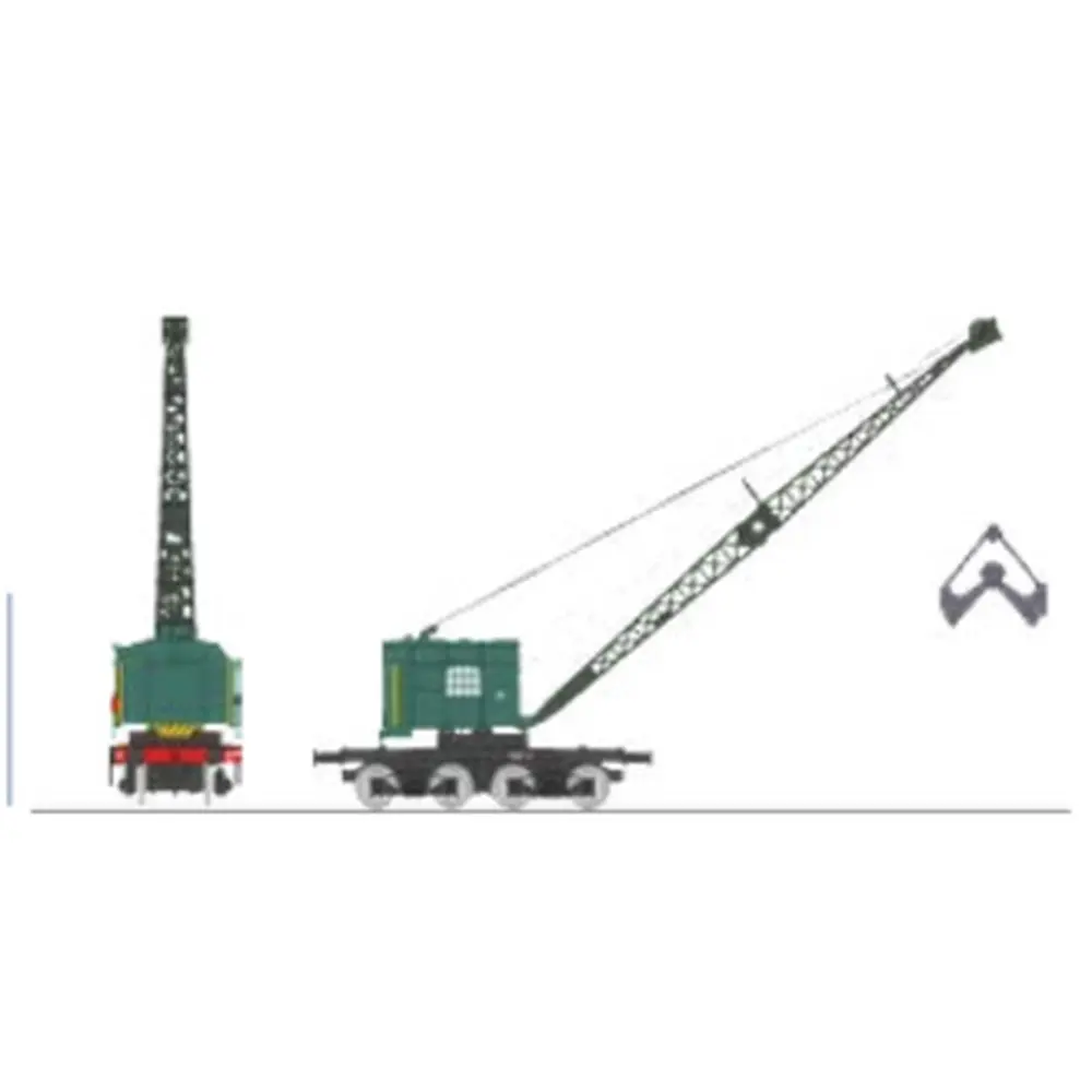 Grue Bondy sur bogie région Ouest - Ree Modèles WB794 - HO 1/87 - SNCF - 2R