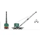 Grue Bondy sur bogie région Ouest - Ree Modèles WB794 - HO 1/87 - SNCF - 2R