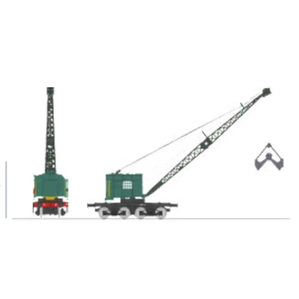 Grue Bondy sur bogie région Sud-Ouest - Ree Modèles WB795 - HO 1/87 - SNCF - 2R