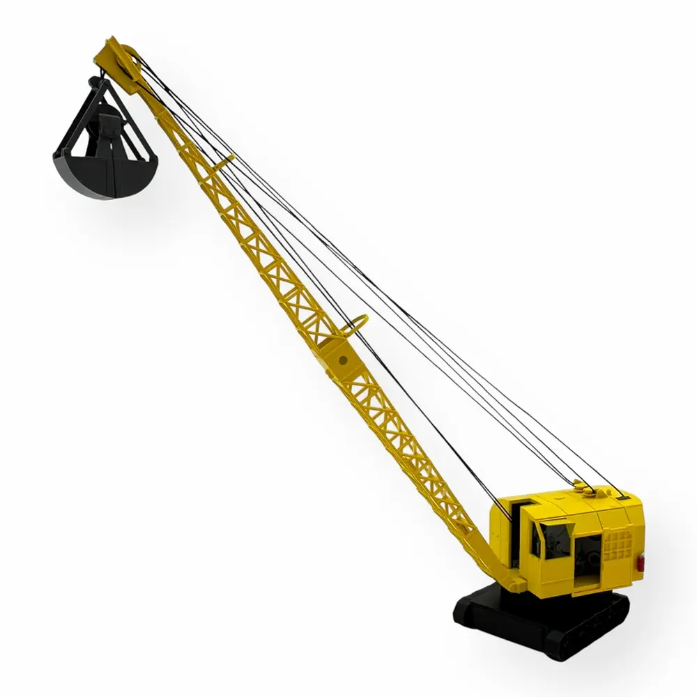 Grue Bondy sur chenille jaune - Ree Modèles CB159 - HO 1/87