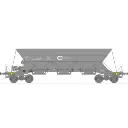 Wagon trémie ex type 1 « ECR » - Ree Modèles WBECR2 - HO 1/87 - SNCF - Ep VI - 2R