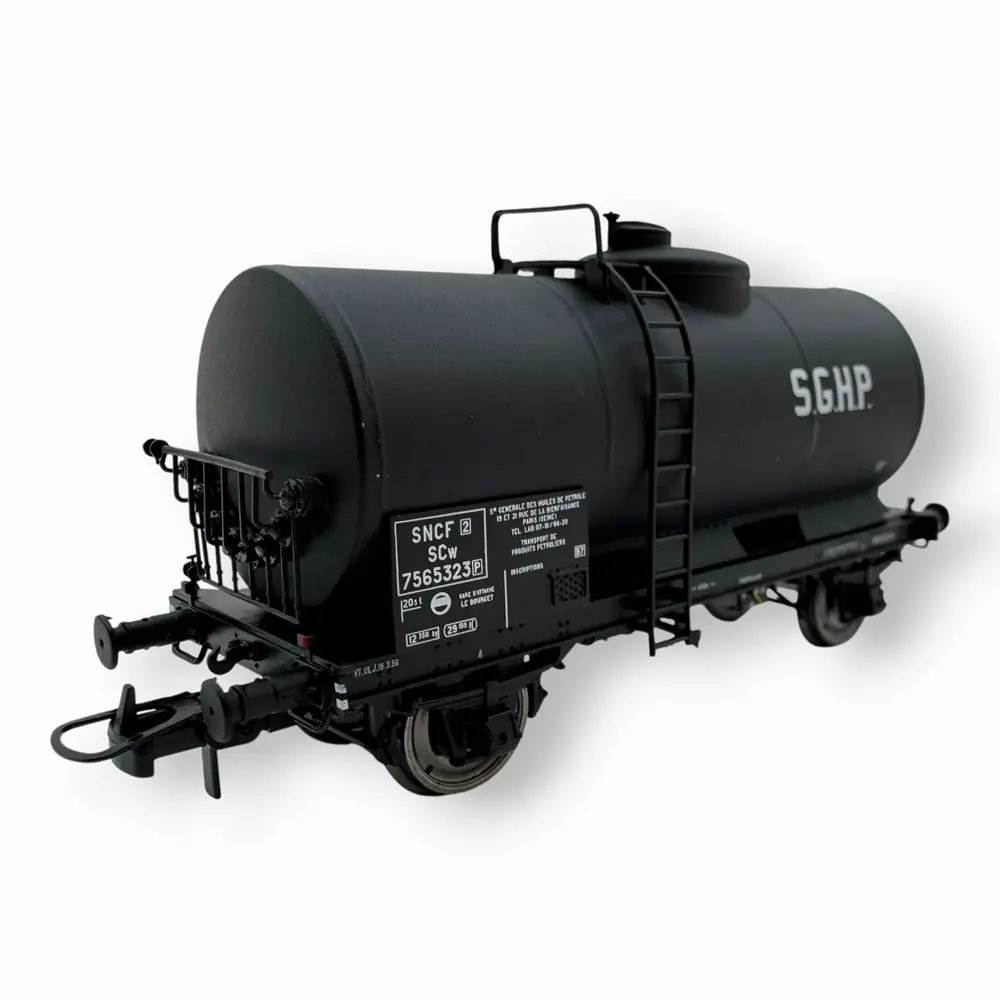 Wagon citerne pétrole SGHP - Ree Modèles WB867 - HO 1/87 - SNCF - Ep III - 2R