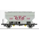 Wagon céréalier FAUVET-GIREL « CTC » - Ree Modèles WB879 - HO 1/87 - SNCF - Ep III - 2R