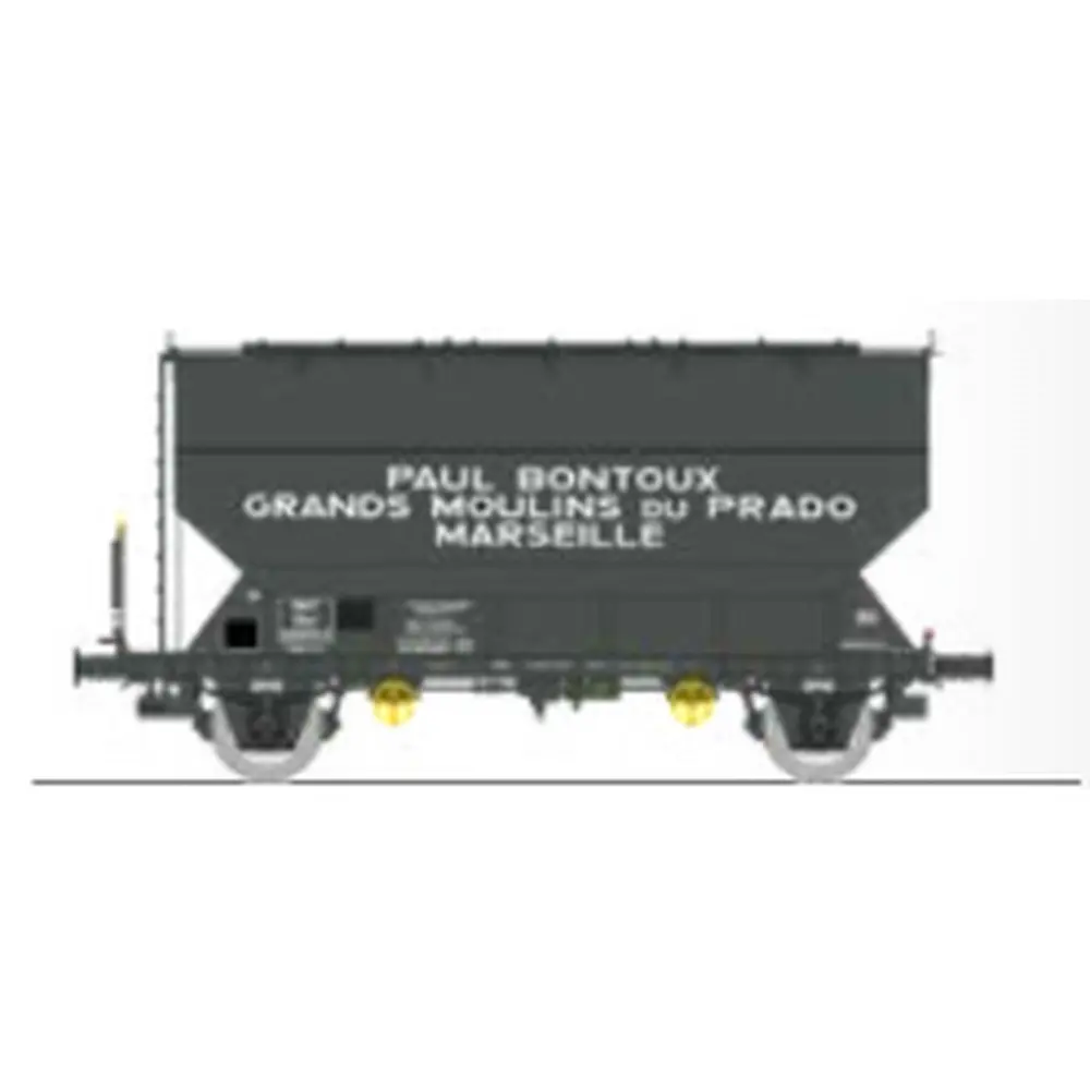 Wagon céréalier FAUVET-GIREL « GRANDS MOULINS du PRADO » - Ree Modèles WB881 - HO 1/87 - SNCF - Ep III - 2R
