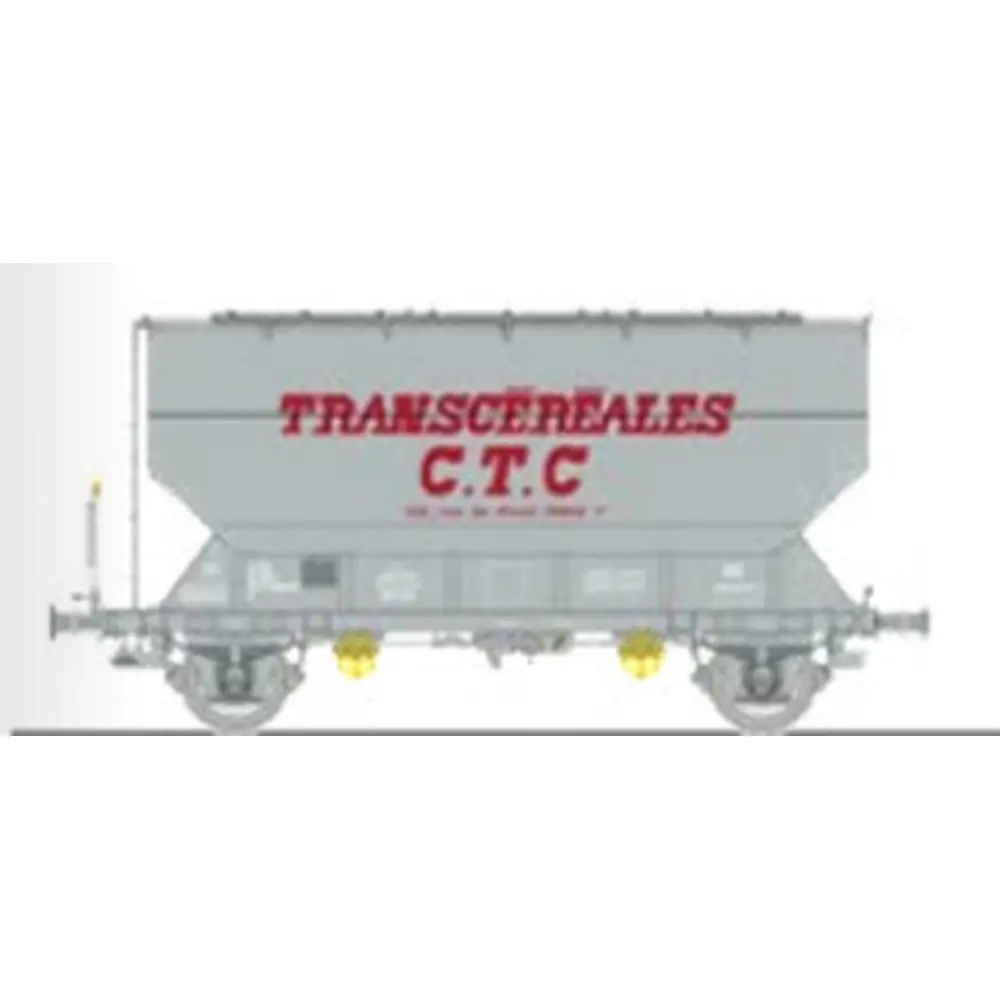 Wagon céréalier FAUVET-GIREL TRANSCEREALES « CTC » - Ree Modèles WB883 - HO 1/87 - SNCF - Ep IV/V - 2R