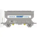 Wagon céréalier FAUVET-GIREL « MINOTERIE CLECHET ANNECY » - Ree Modèles WB888 - HO 1/87 - SNCF - Ep III - 2R