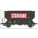 Wagon céréalier FAUVET-GIREL « STORIONE » - Ree Modèles WB890 - HO 1/87 - SNCF - Ep V - 2R