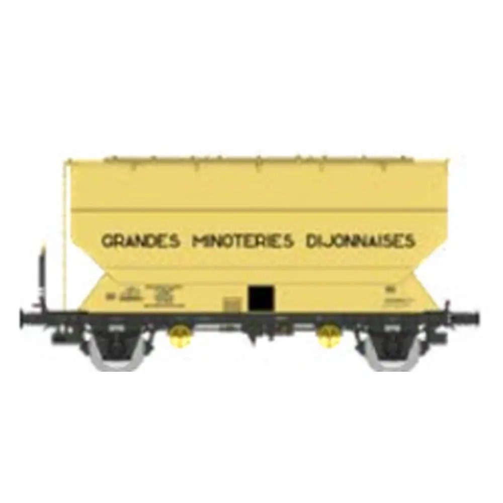 Wagon céréalier FAUVET-GIREL « GRANDES MINOTERIES DIJONNAISES » - Ree Modèles WB891 - HO 1/87 - SNCF - Ep IV/V - 2R