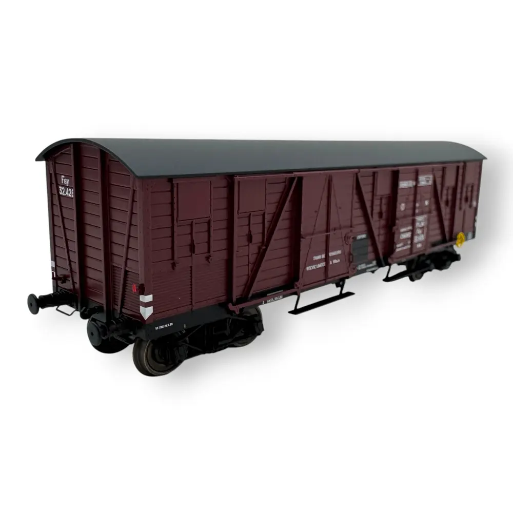 Wagon tp couvert pour primeurs 4 portes - Ree Modèles WB906 - HO 1/87 - PLM - Ep II - 2R