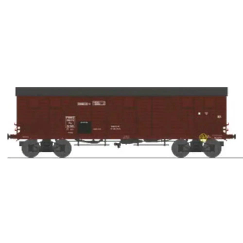 Wagon tp couvert pour primeurs 4 portes - Ree Modèles WB908 - HO 1/87 - EST - Ep IIIa - 2R
