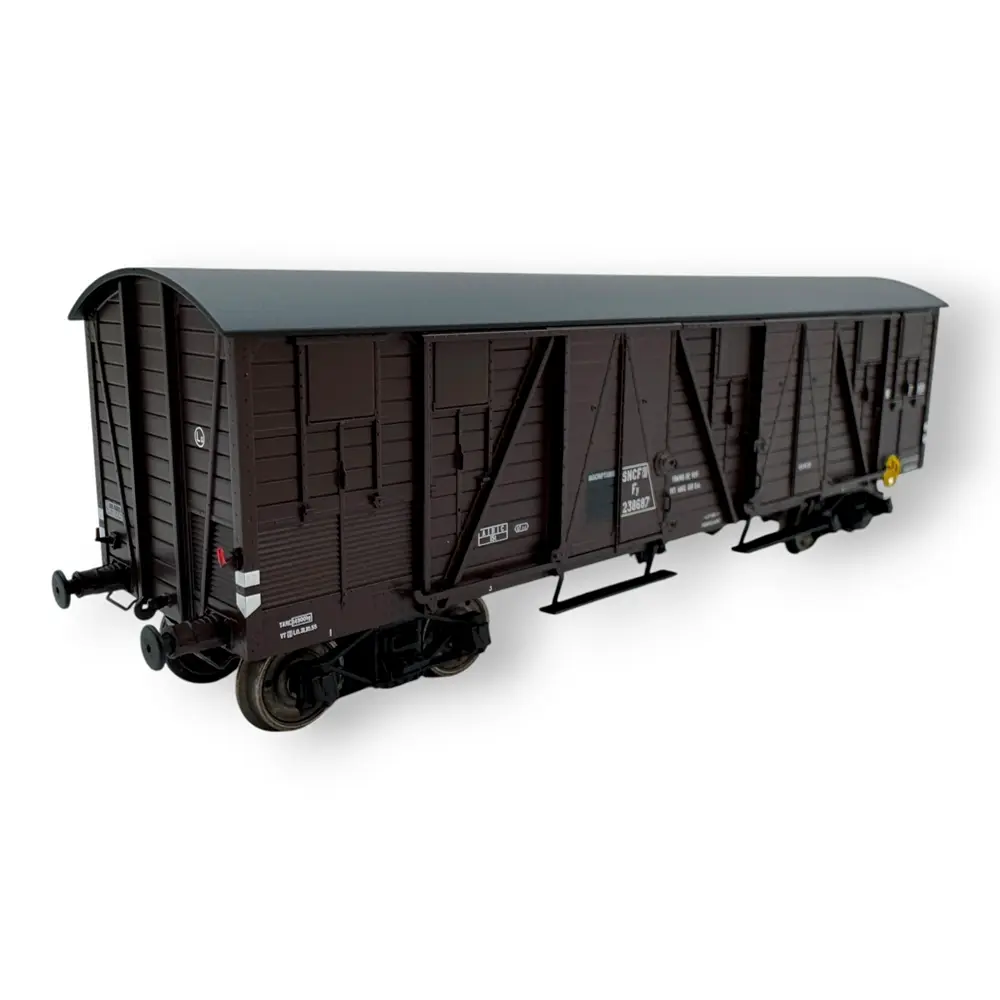 Wagon tp couvert pour primeurs 4 portes - Ree Modèles WB909 - HO 1/87 - ETAT - Ep IIIb - 2R