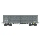 Wagon tp couvert 2 portes gris USA - Ree Modèles WB914 - HO 1/87 - Ep II - 2R