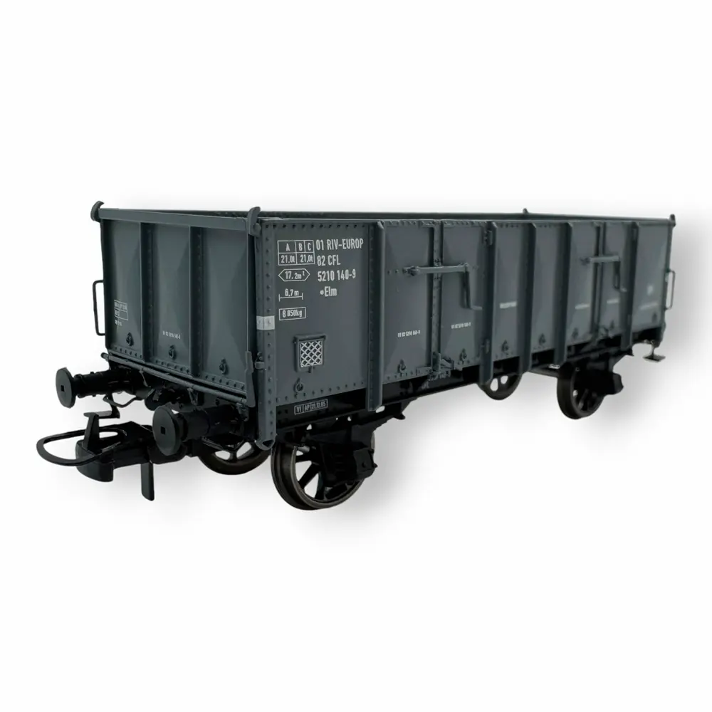 Wagon tombereau Ludwigshafen caisse métallique N°01 82 521 0 140-9 - Ree Modèles WB920 - HO 1/87 - CFL - Ep IV - 2R