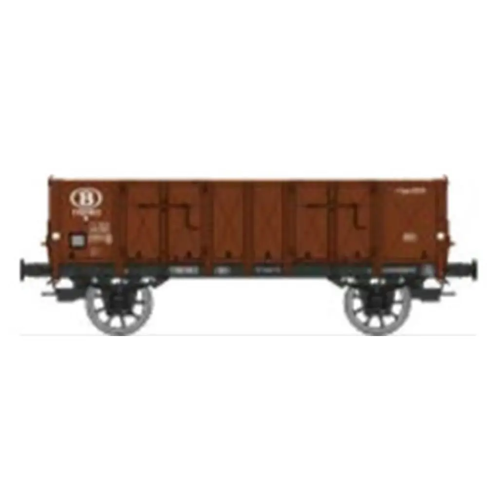 Wagon tombereau Ludwigshafen caisse métallique N°1160963 - Ree Modèles WB924 - HO 1/87 - SNCB - Ep III - 2R