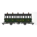 Voiture voyageurs « Cage à poule » N°1805 - Ree Modèles VM042 - HOe/HOm 1/87 - CFD - Ep II/III - 2R