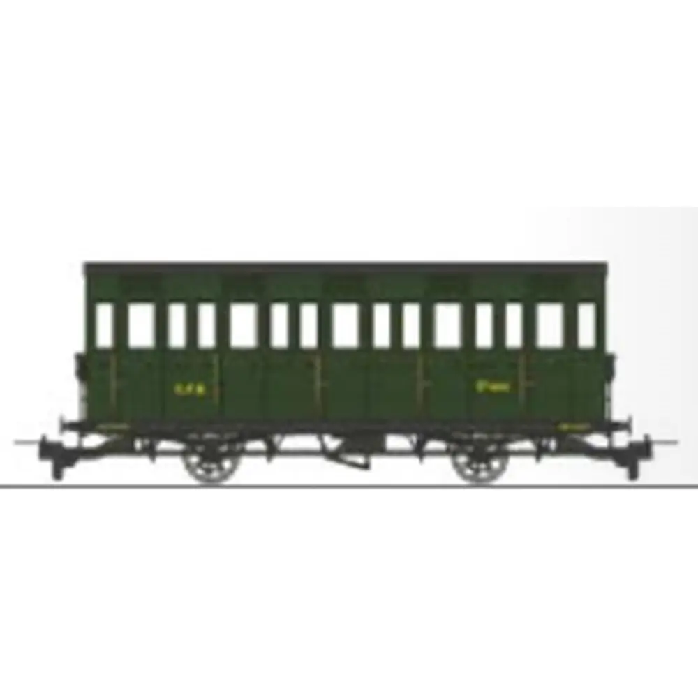 Voiture voyageurs « Cage à poule » N°CY 1802 - Ree Modèles VM044 - HOe/HOm 1/87 - CFD - Ep III - 2R