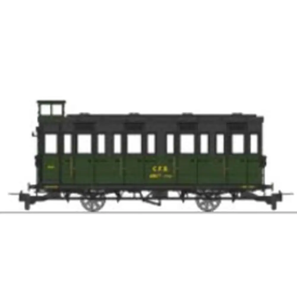 Voiture voyageurs « Cage à poule » N°ABCFY 1752 - Ree Modèles VM045 - HOe/HOm 1/87 - CFD - Ep III - 2R