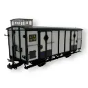 Wagon fourgon gris clair, ferrures noires, N°2613 - Ree Modèles VM048 - HOe/HOm - CFD - Ep II/III - 2R