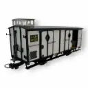 Wagon fourgon gris clair, ferrures noires, N°2605 ( 2 portes ouvertes ) - Ree Modèles VM049 - HOe/HOm - CFD - Ep III/IV - 2R