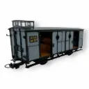 Wagon fourgon gris bleu, ferrures noires, N°2611 ( Train Touristique Vivarais – 4 portes ouvertes ) - Ree Modèles VM051 - HOe/HOm - CFV - 2R