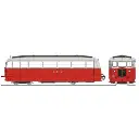 Autorail De Dion type ND Vivarais-Lozère N°202, 2 phares, rouge/gris perle - Ree Modèles VM054S - HOe/HOm 1/87 - CFD - Ep III - Digital sound - 2R