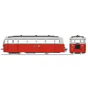 Autorail De Dion type NC Saône & Loire N°402, 2 phares, rouge/gris perle, toit gris - Ree Modèles VM057S - HOe/HOm 1/87 - CFD - Ep II/III - Digital sound - 2R