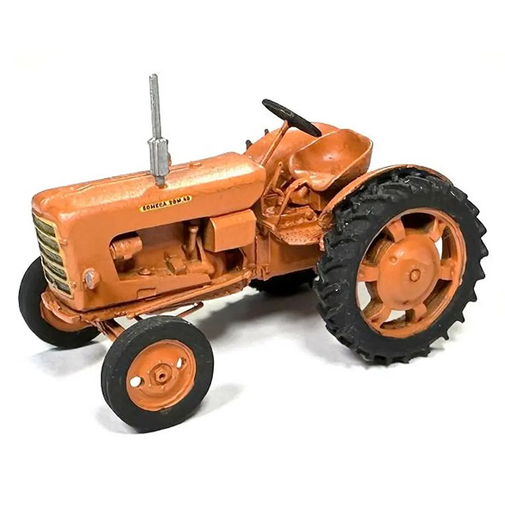 Tracteur SOMECA SOM40 orange avec roues 36' - Ree Modèles BA007 - HO 1/87 - Ep III