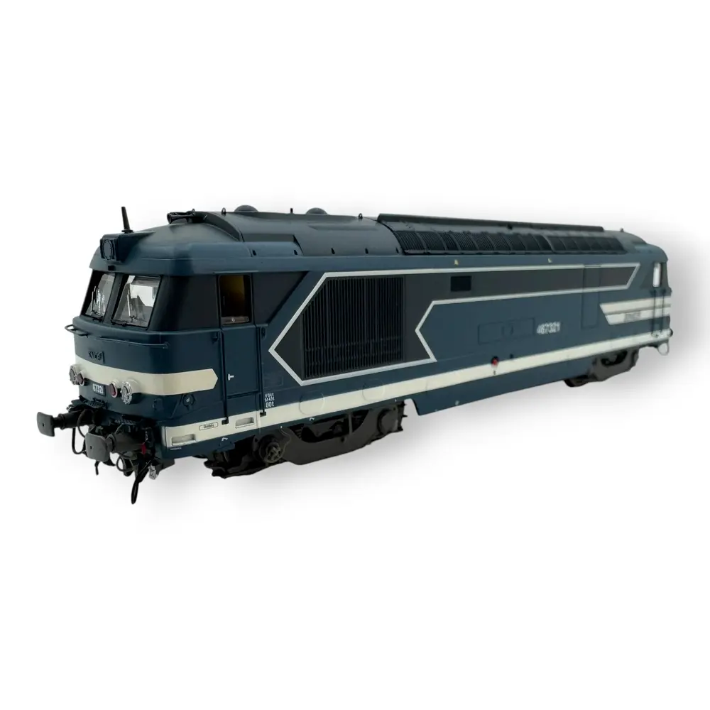 Locomotive diesel BB 67321 CHAMBERY - Bleue Logo Nouille - Ree Modèles MB246 - SNCF - HO 1/87 - EP. V - Analogique - 2R